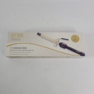 Hot Tools Pro Artist 24k Gold Collection 3/4" inch Curling Iron Wand Model 1101